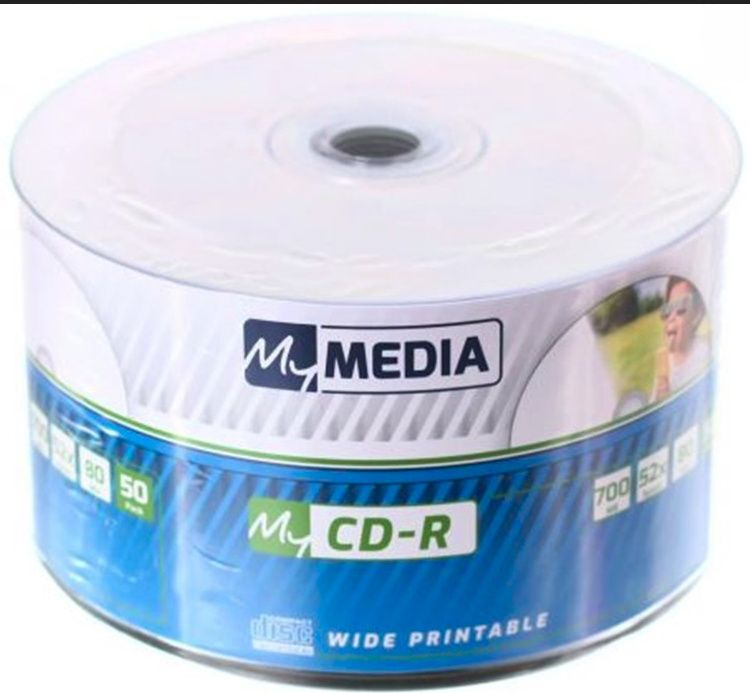 Image of MyMedia by Verbatim CD-R 52x Printable 50cw (69206) (IT14843)